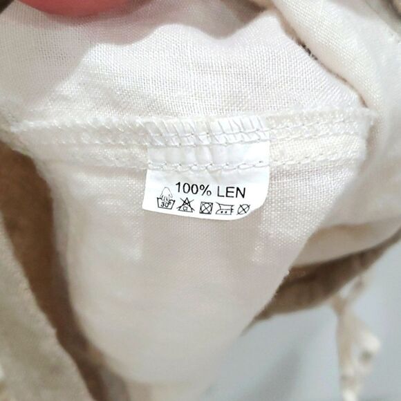 AB Nahlik Womans 100% sleeveless linen shift dress, Size 38 - Picture 5 of 7